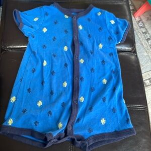 5 for $20! Carters Baby size 12 months Blue Robots Summer Outfit